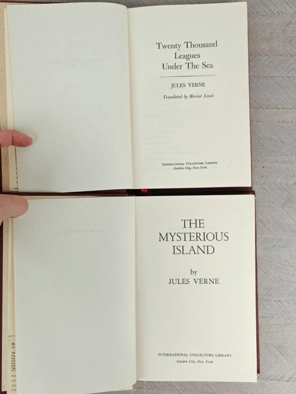 Jules Verne The Mysterious Island & 20000 Leagues Intl. Collectors Library HCs